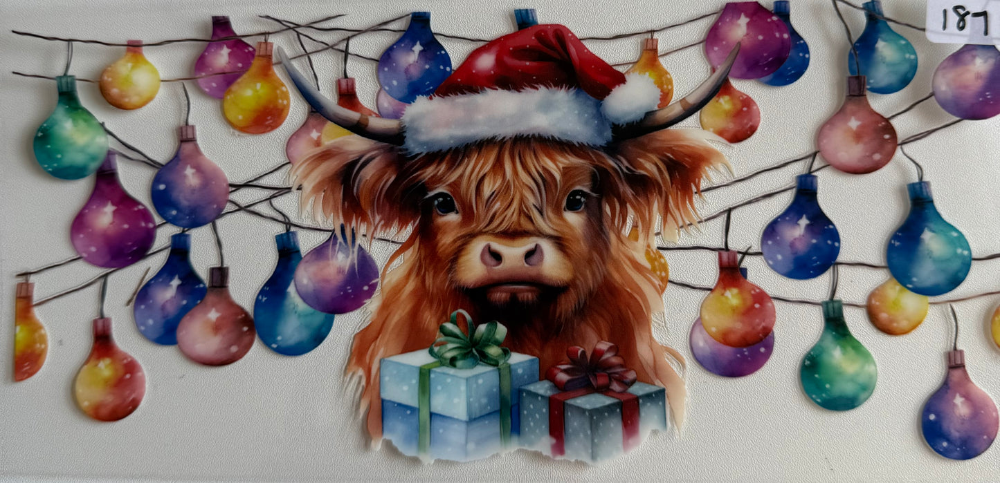 Christmas lights cow- 187