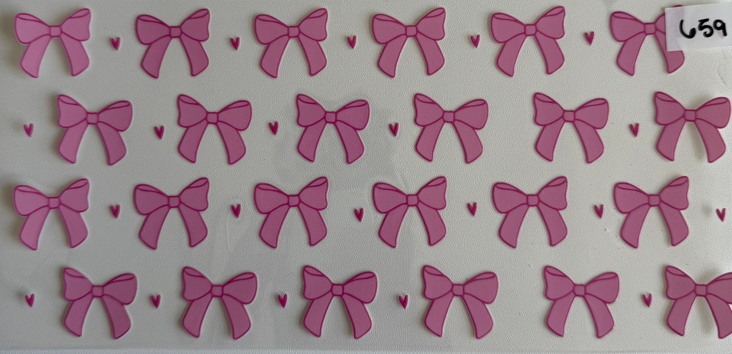 Pink bows- 659