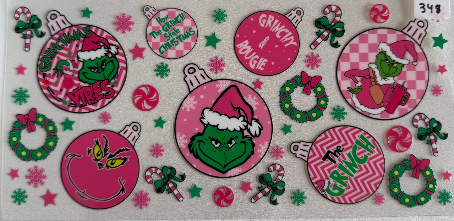 Pink green guy ornaments- 348