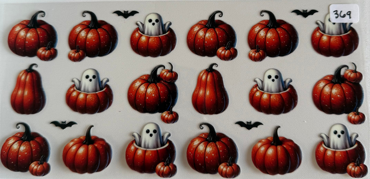 Ghosts in pumpkins- 369