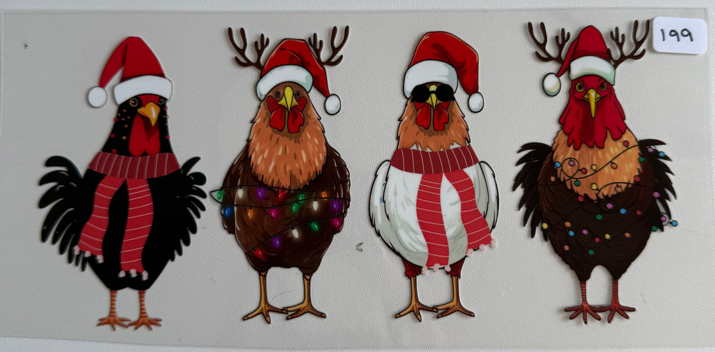 Christmas chickens- 199