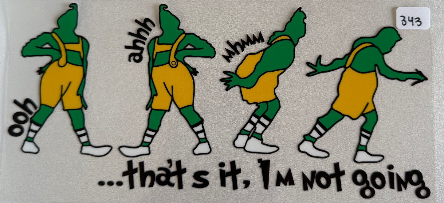 That’s it I’m not going (yellow)- 343