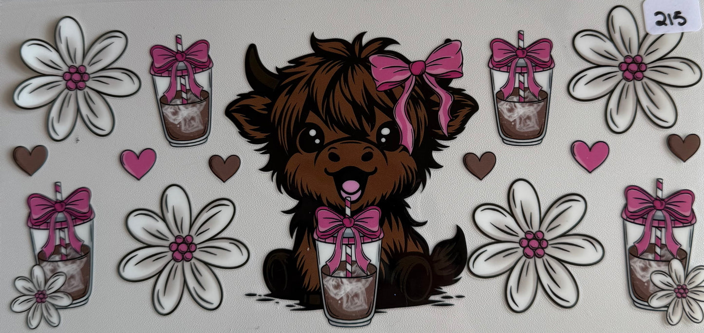 Cow with iced coffee- 215