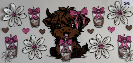 Cow with iced coffee- 215