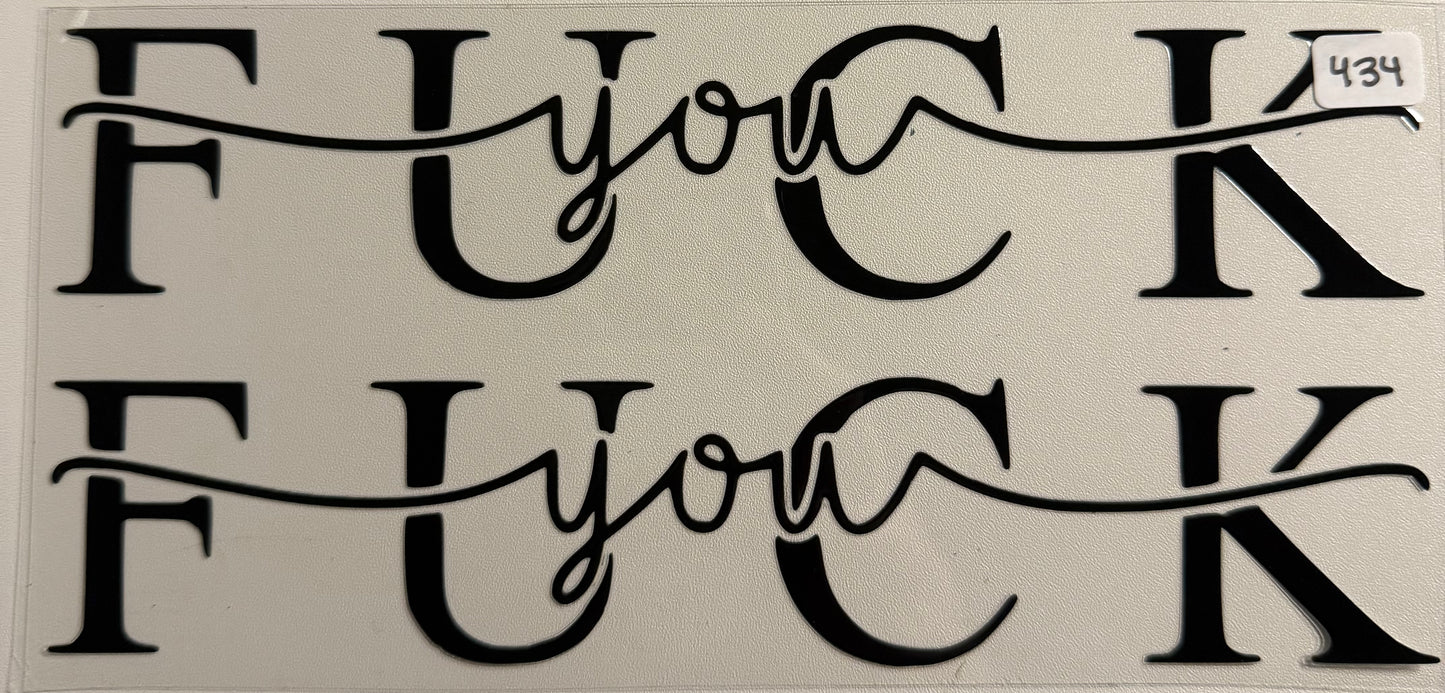 Fuck you- 434