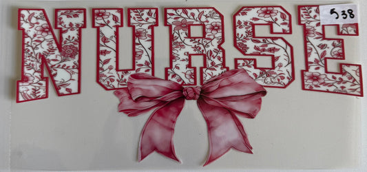 Nurse in pinkish red- 538