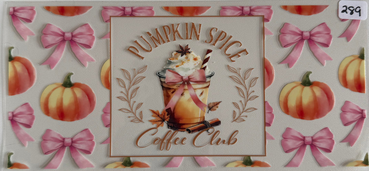 Pumpkin spice coffee club- 289