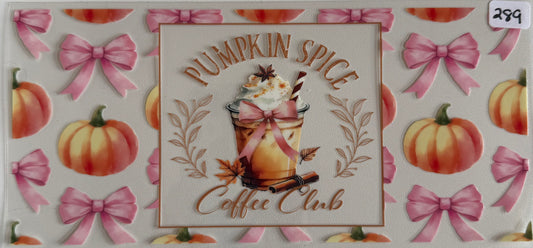 Pumpkin spice coffee club- 289