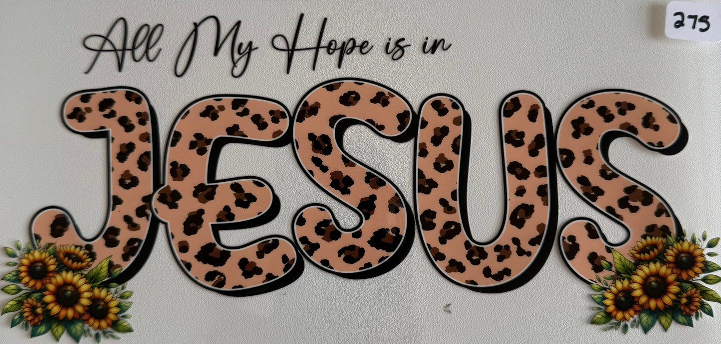 All my hope is in Jesus- 275