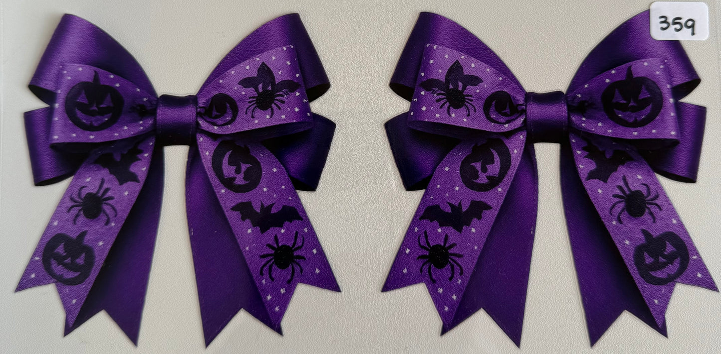 Halloween print bows- 359