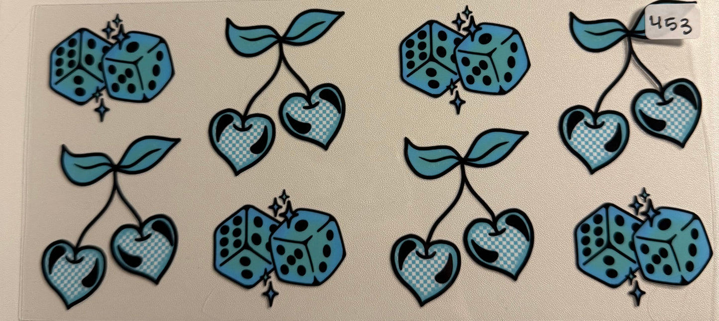 Dice and heart cherries- 453
