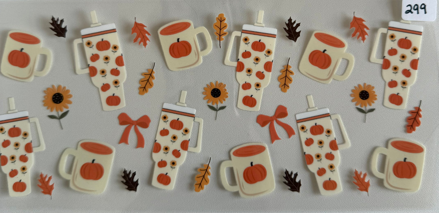 Pumpkin tumblers and mugs- 299