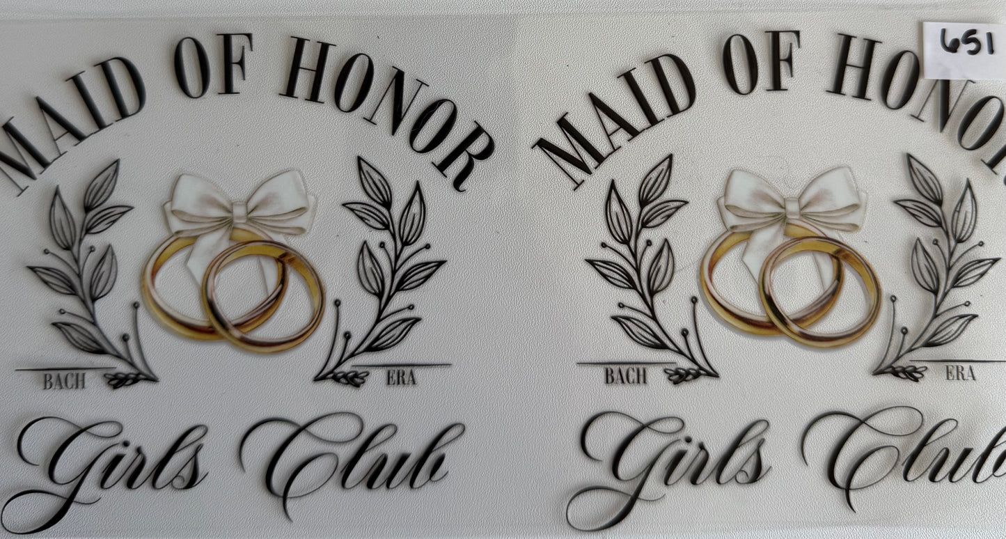 Maid of honor- 651