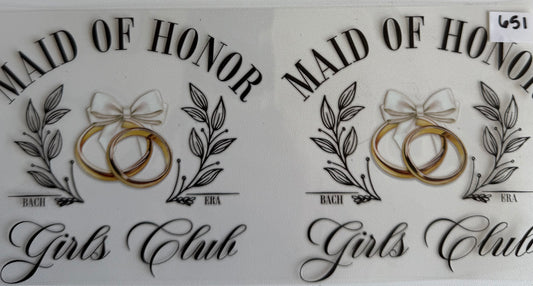 Maid of honor- 651