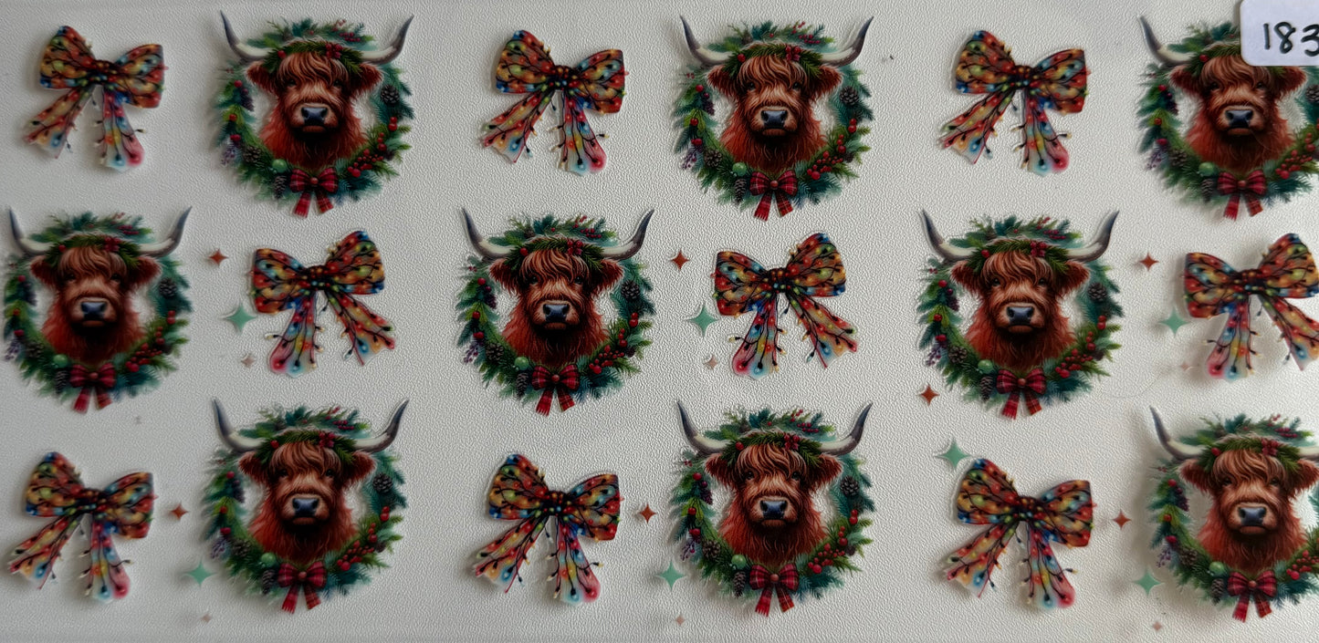 Christmas Cow Wreaths- 183