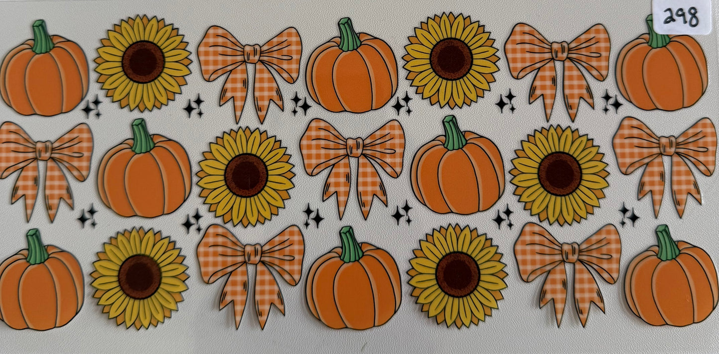 Sunflowers, pumpkins, bows- 298