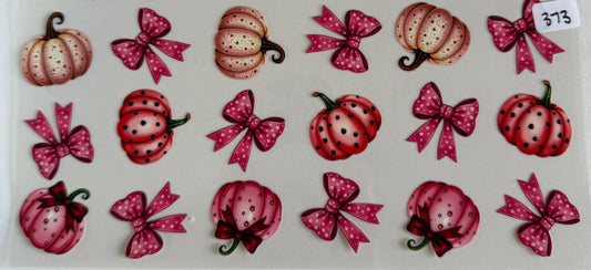 Pumpkins and bows- 373