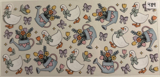 Goose and flowers- 489