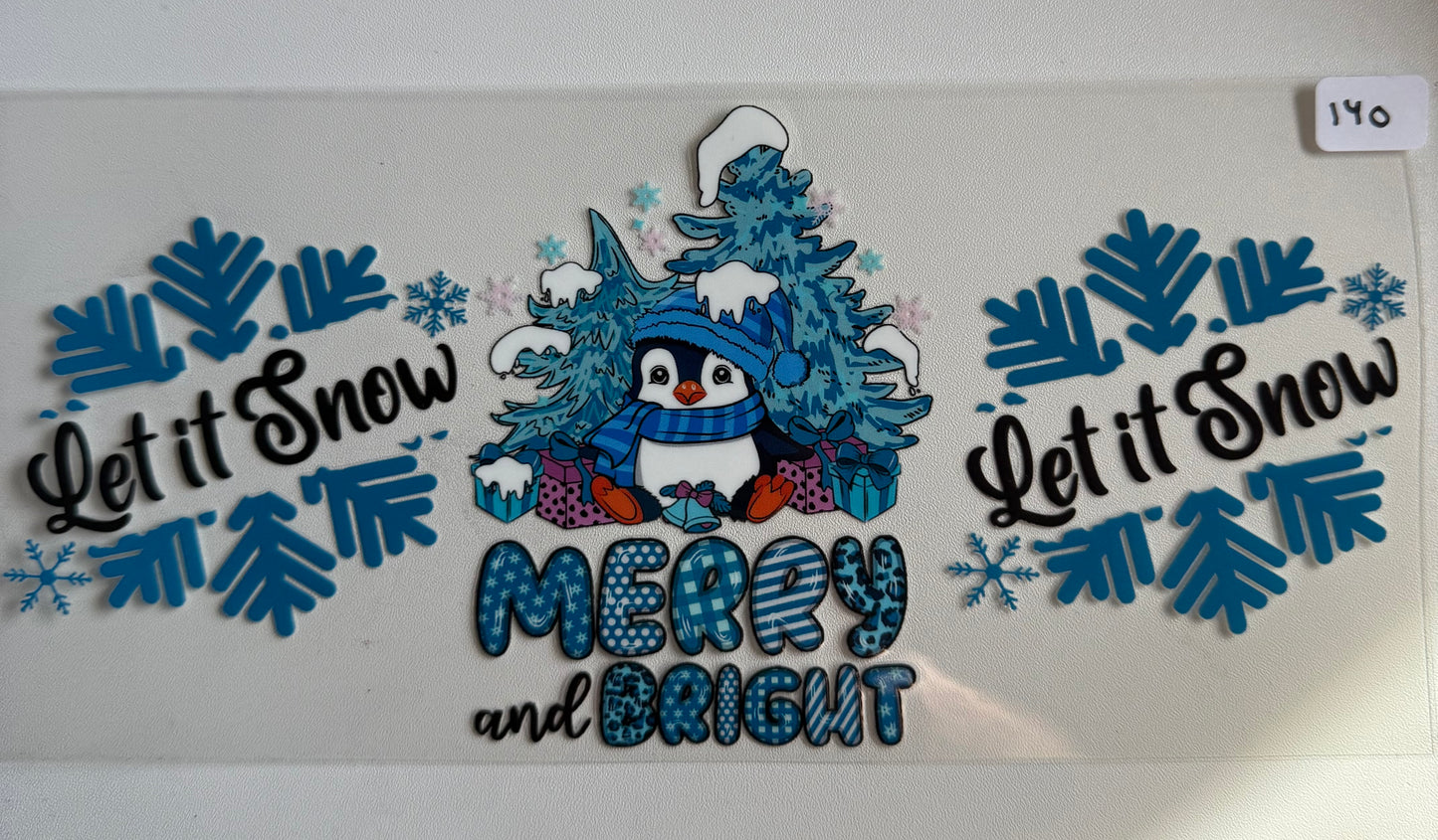 Merry and bright/ Let it snow- 140