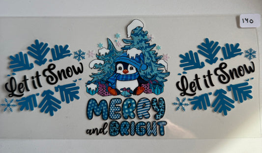 Merry and bright/ Let it snow- 140