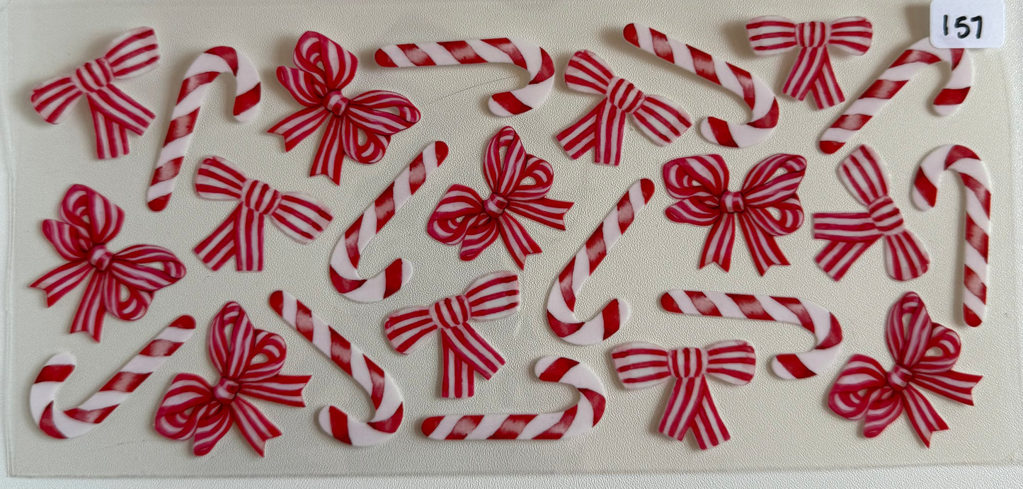 Candy Cane Bows- 157