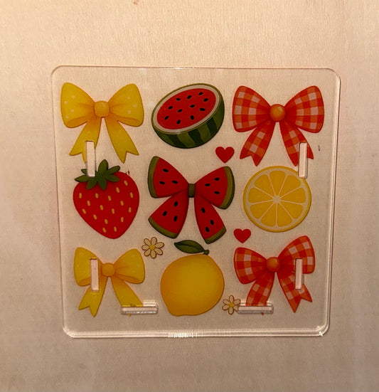 Fruits & Bows Pen Holder