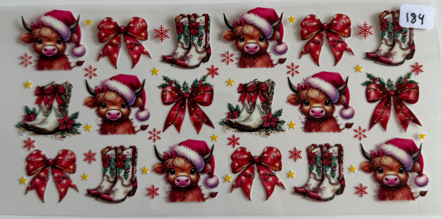 Western Christmas cow- 184