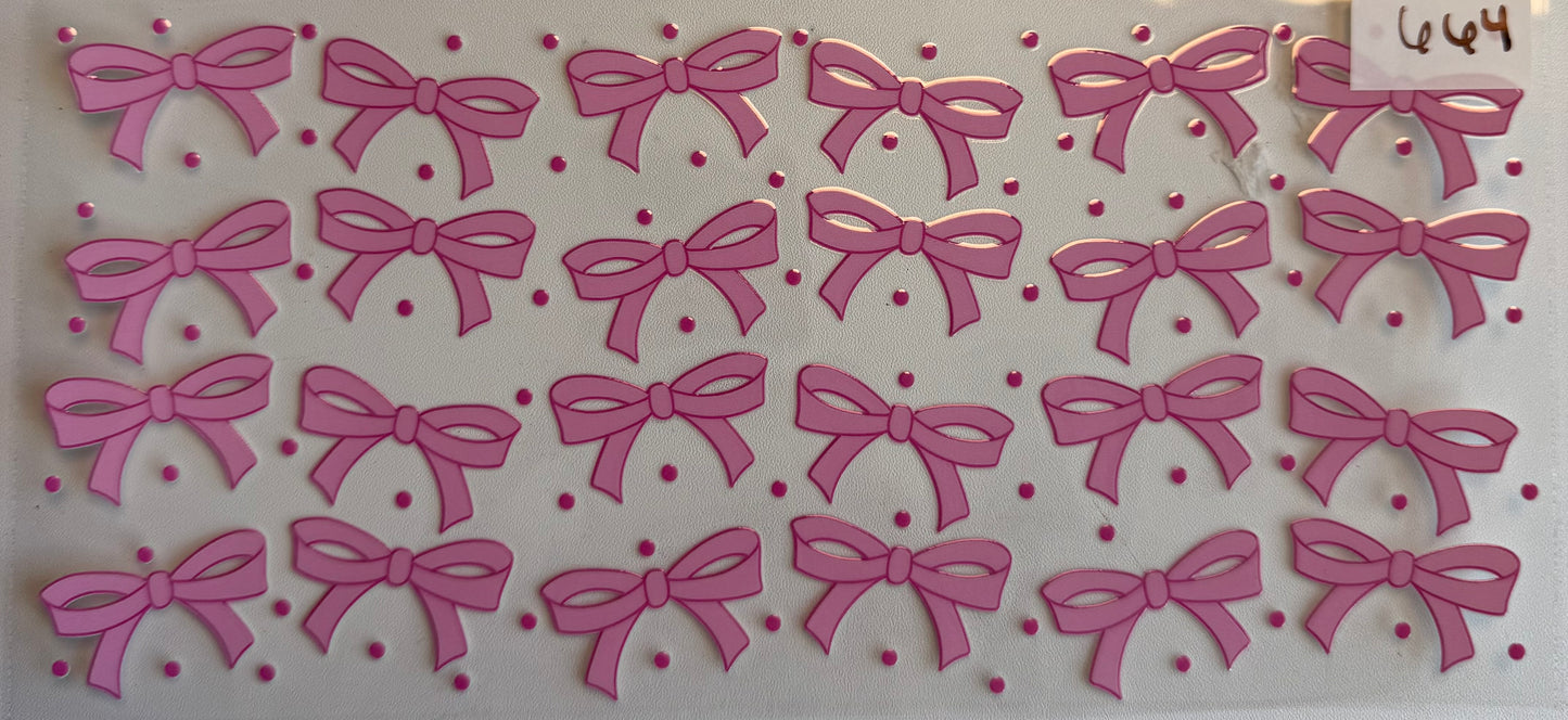 Pink bows- 664