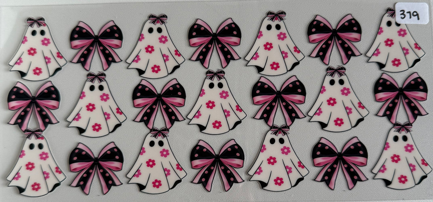 Flower ghosts and bows- 379