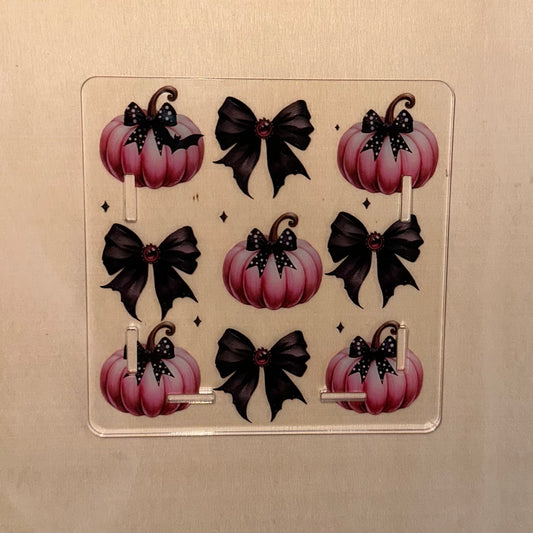 Pumpkins & Bows Pen Holder