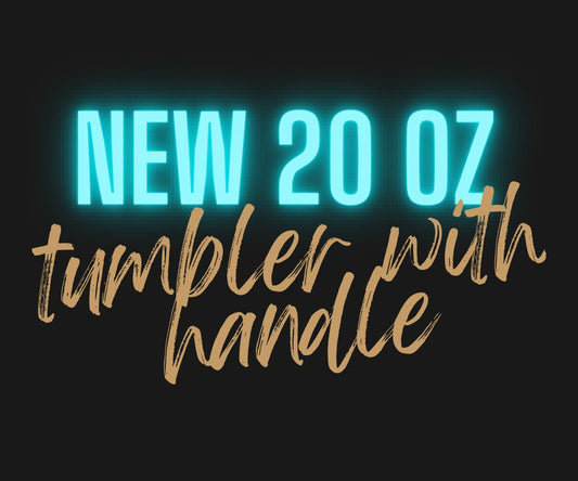 20 oz tumbler with handle