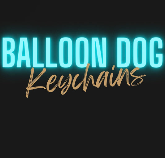 Balloon dog keychain/desk pet