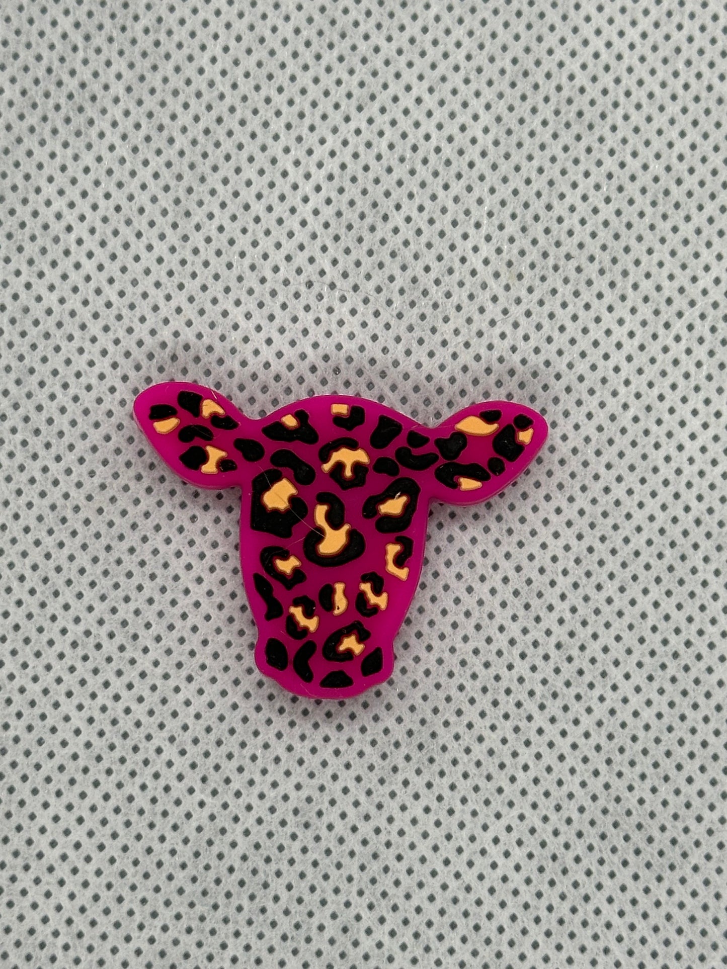 Leopard print cow