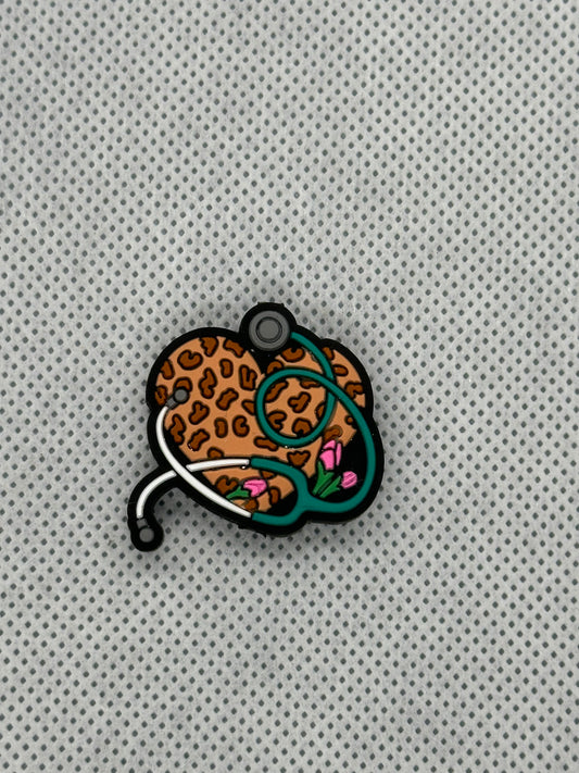 Leopard heart with stethoscope