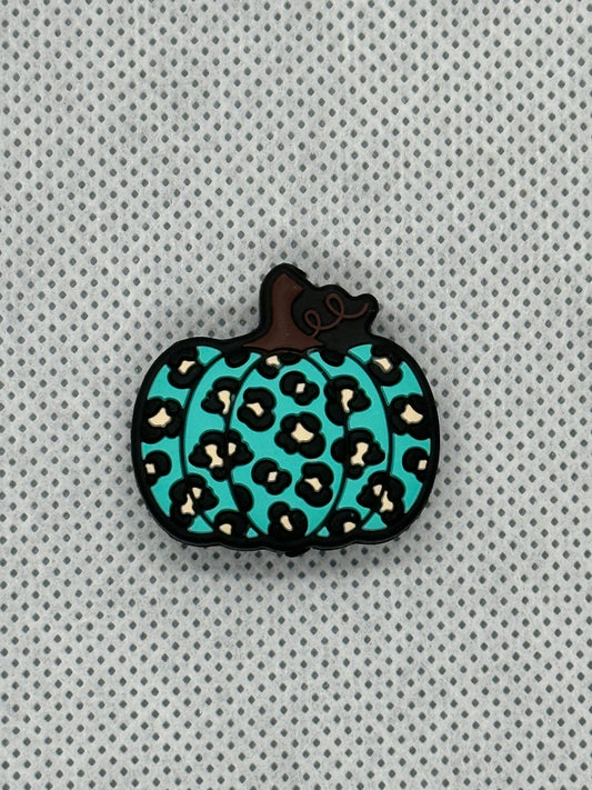 Pumpkin- Teal Leopard