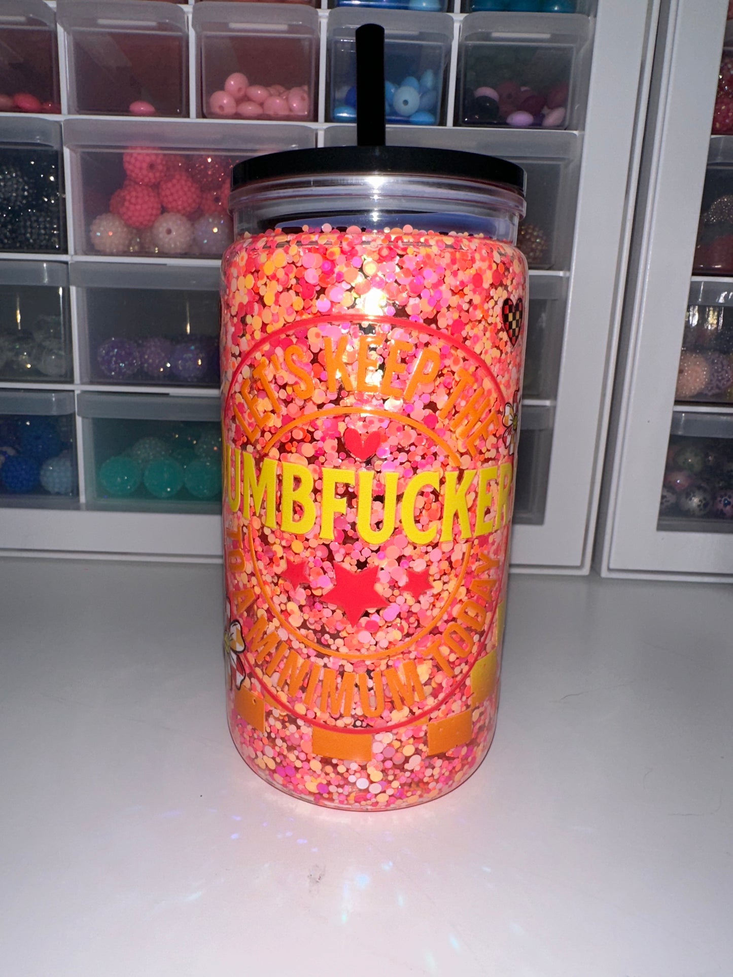 Lava and Glitter Cups