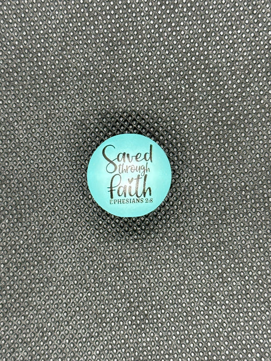 Saved through Faith 20 mm Bead